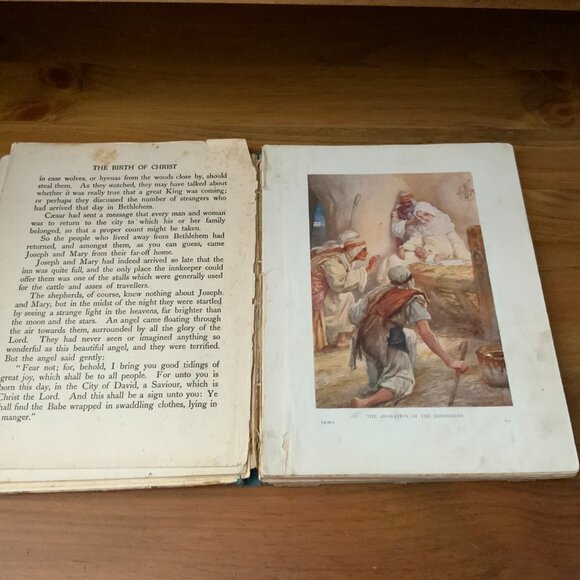 VINTAGE BOOK - 1932 - THE LIFE OF OUR LORD - SCRIPTURE STORIES FOR CHILDREN - Picture 7 of 12